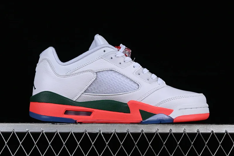All categories Air Jordan Jordan series basketball shoes Air Jordan 5 Z version Air Jordan Retro Low AJ5 Joe 5 Knicks white blue orange low-top basketball shoes FQ1316-018